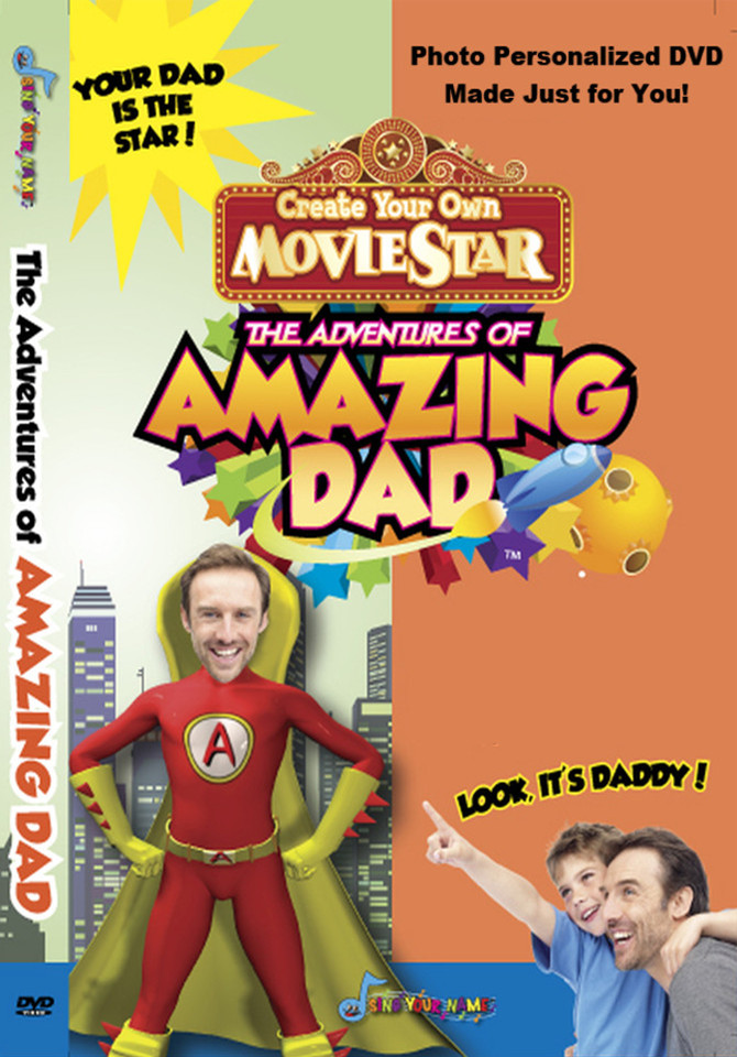 Amazing Dad  Photo Personalized DVD - Sing Your Name
