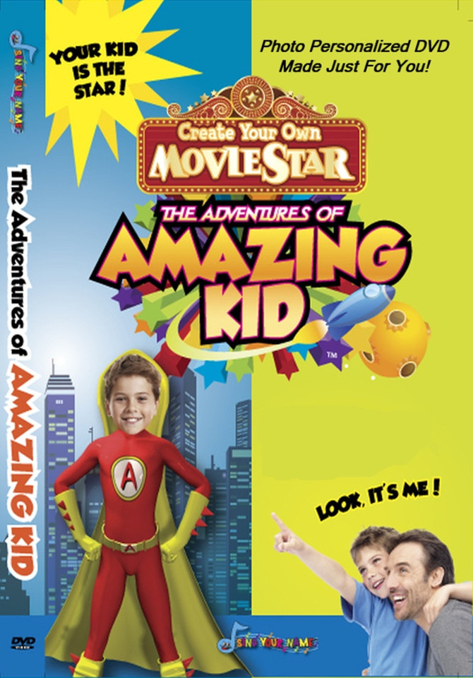 Amazing Kid Photo Personalized DVD - Sing Your Name