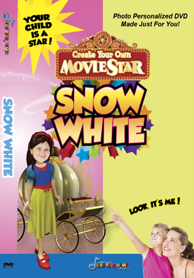Snow White Photo Personalized DVD - Sing Your Name