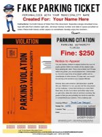 Fake Parking Ticket
