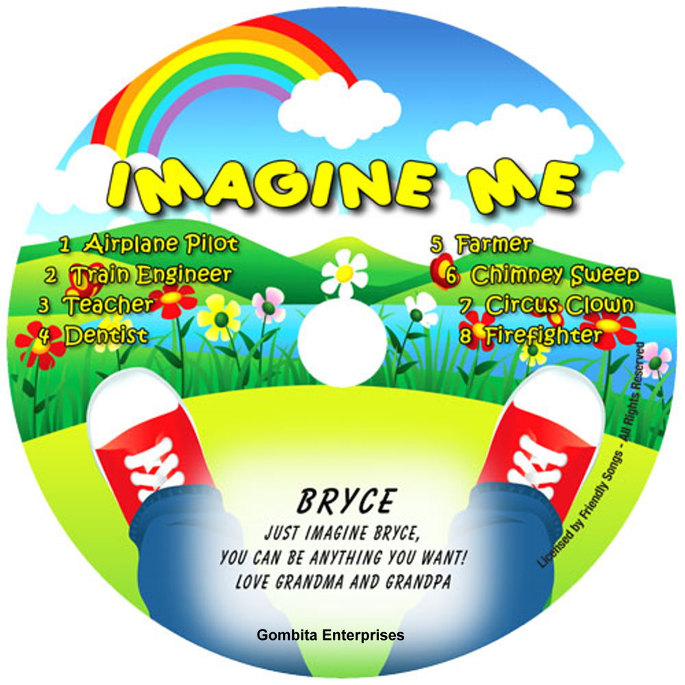 Friendly Songs® Imagine Me - MP3 Digital Download - Standard or Any Name