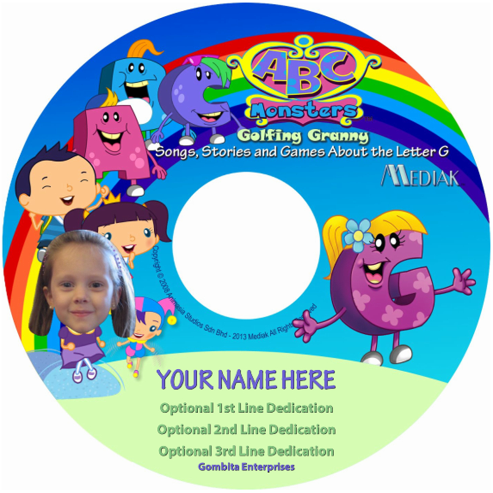 ABC MONSTERS - LETTER G - Golfing Granny